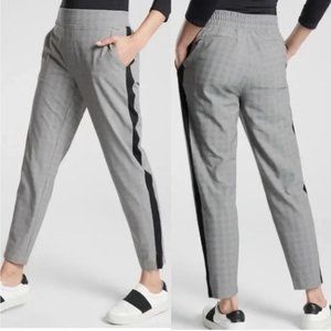 Athleta Brooklyn Gray Plaid Ankle Pant